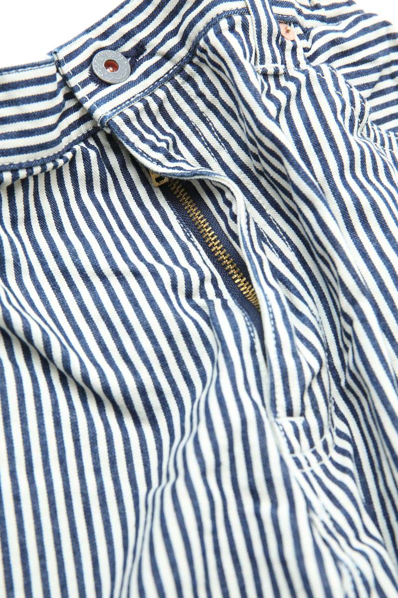 GRAPH ZERO Easy 5-Pocket Pants Herringbone Stripe