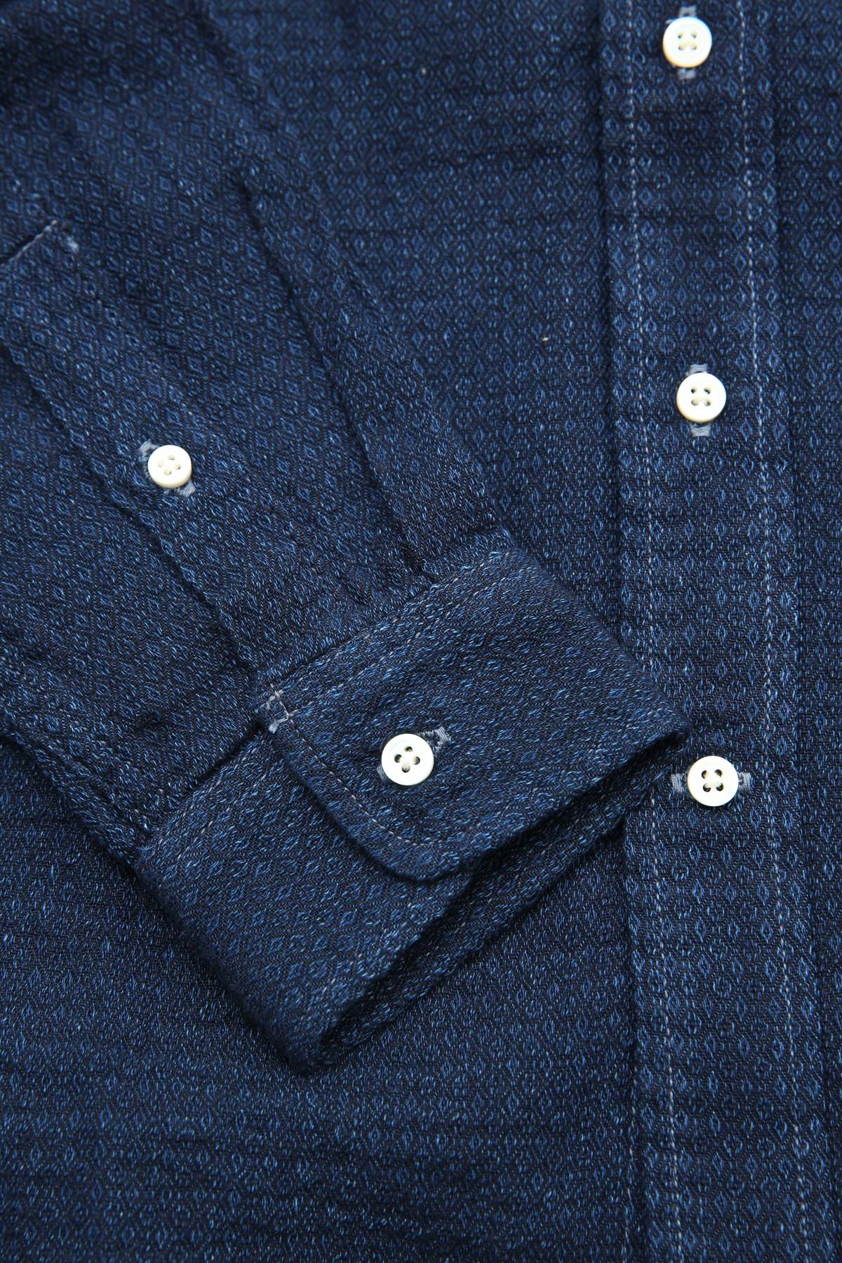 GRAPH ZERO Standard Button-Down L/S Shirt - Indigo - Image 3 of 11