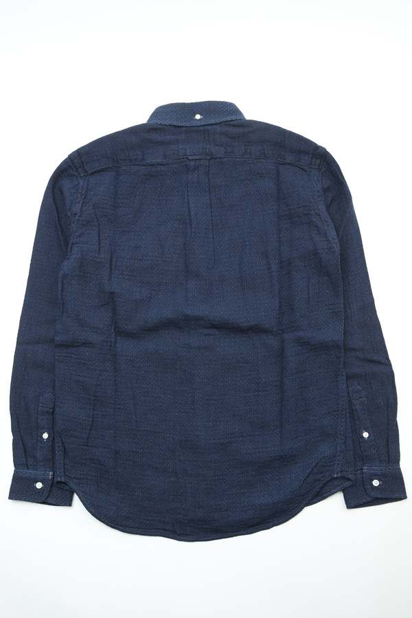 GRAPH ZERO Standard Button-Down L/S Shirt - Indigo