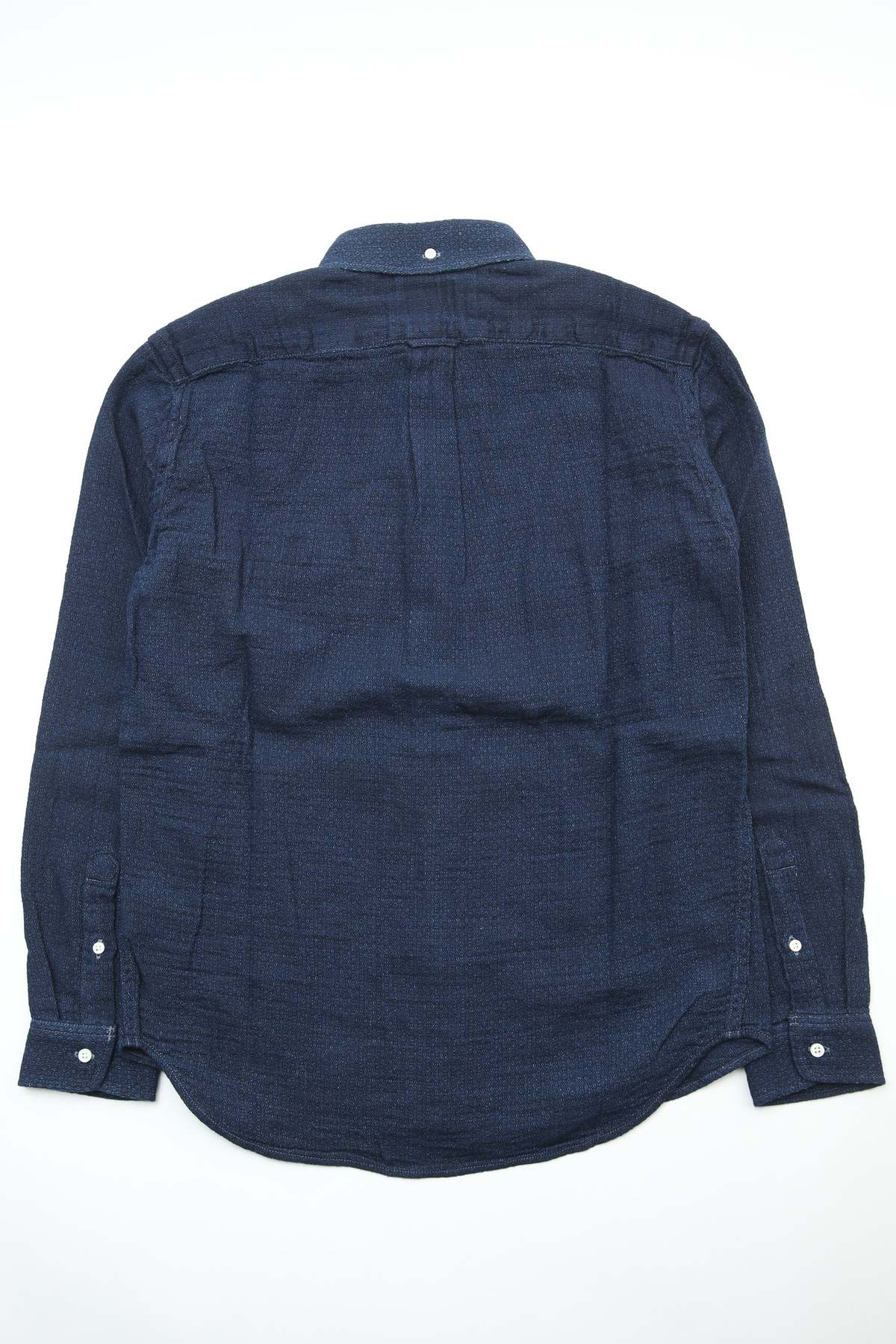 GRAPH ZERO Standard Button-Down L/S Shirt - Indigo - Image 6 of 11