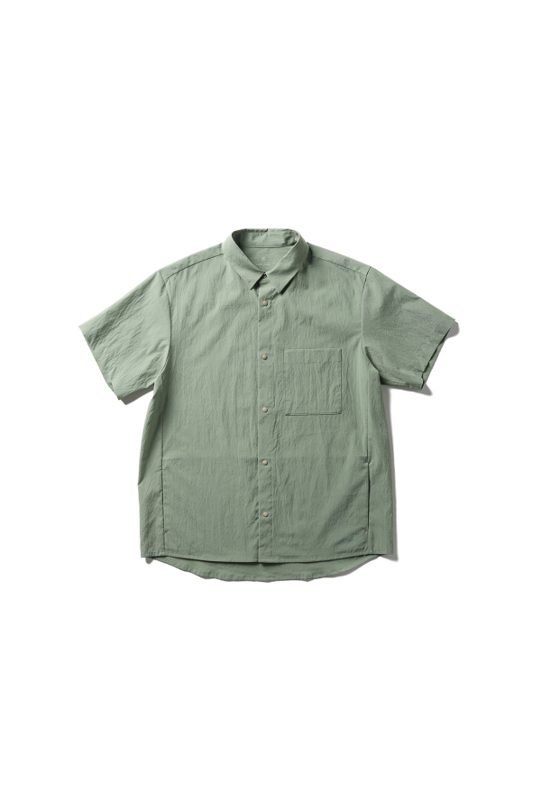Snow Peak Breathable Quick Dry Short Sleeve Shirt - Foliage