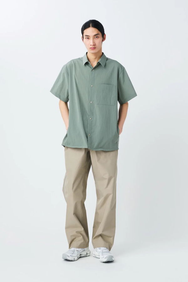 Snow Peak Breathable Quick Dry Short Sleeve Shirt - Foliage
