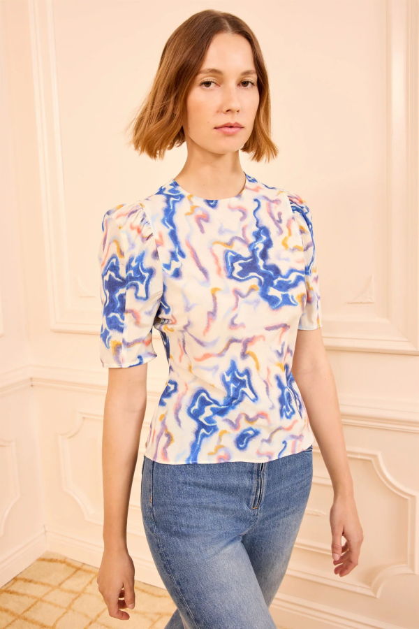 Ulla Johnson Corine Silk Top - Prism