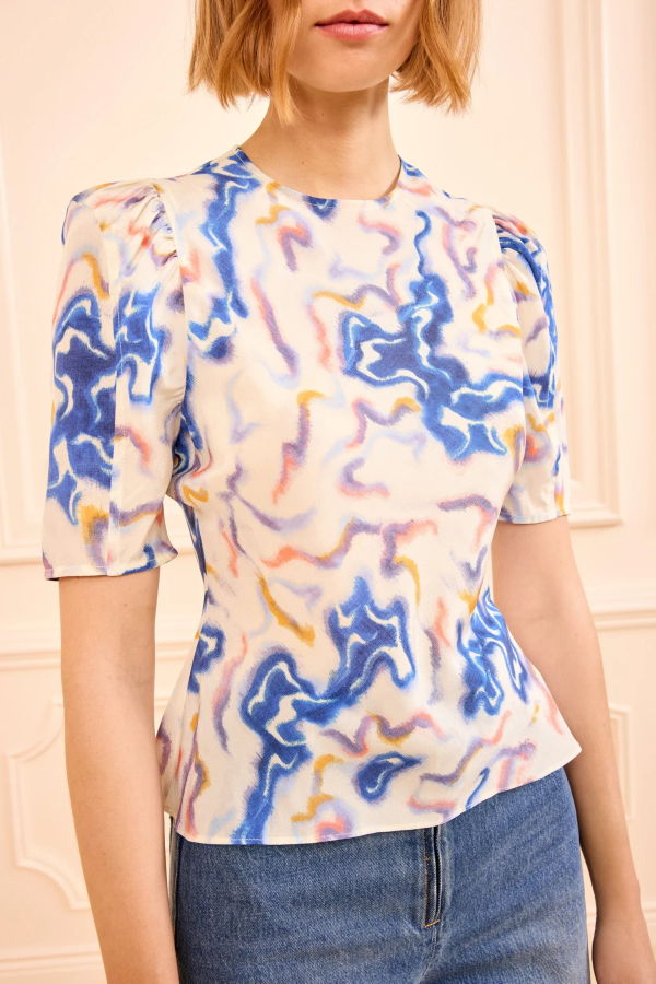 Ulla Johnson Corine Silk Top - Prism