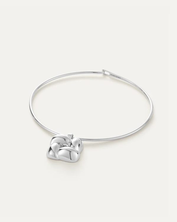 Jenny Bird Woven Square Collar Necklace - Silver Jenny Bird Woven Square Collar Necklace - Silver
