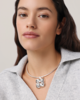 Jenny Bird Woven Square Collar Necklace - Silver - Thumbnail 2