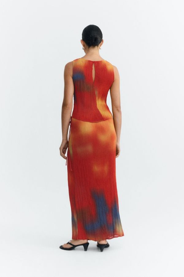 Thinking MU Pauline Flowers Pleated Skirt - Multicolour