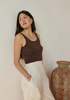 First Rite Crop Pointelle Scoop Tank - Thumbnail 3