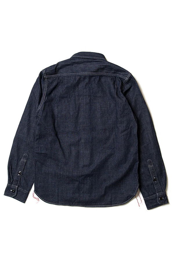 Studio D'Artisan [5333B] Selvedge Chambray Work Shirt - One Wash