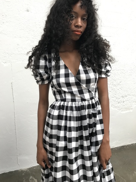 black and white gingham dress Women's Arden Mini Shirt Dress | Black/white Gingham main image 1