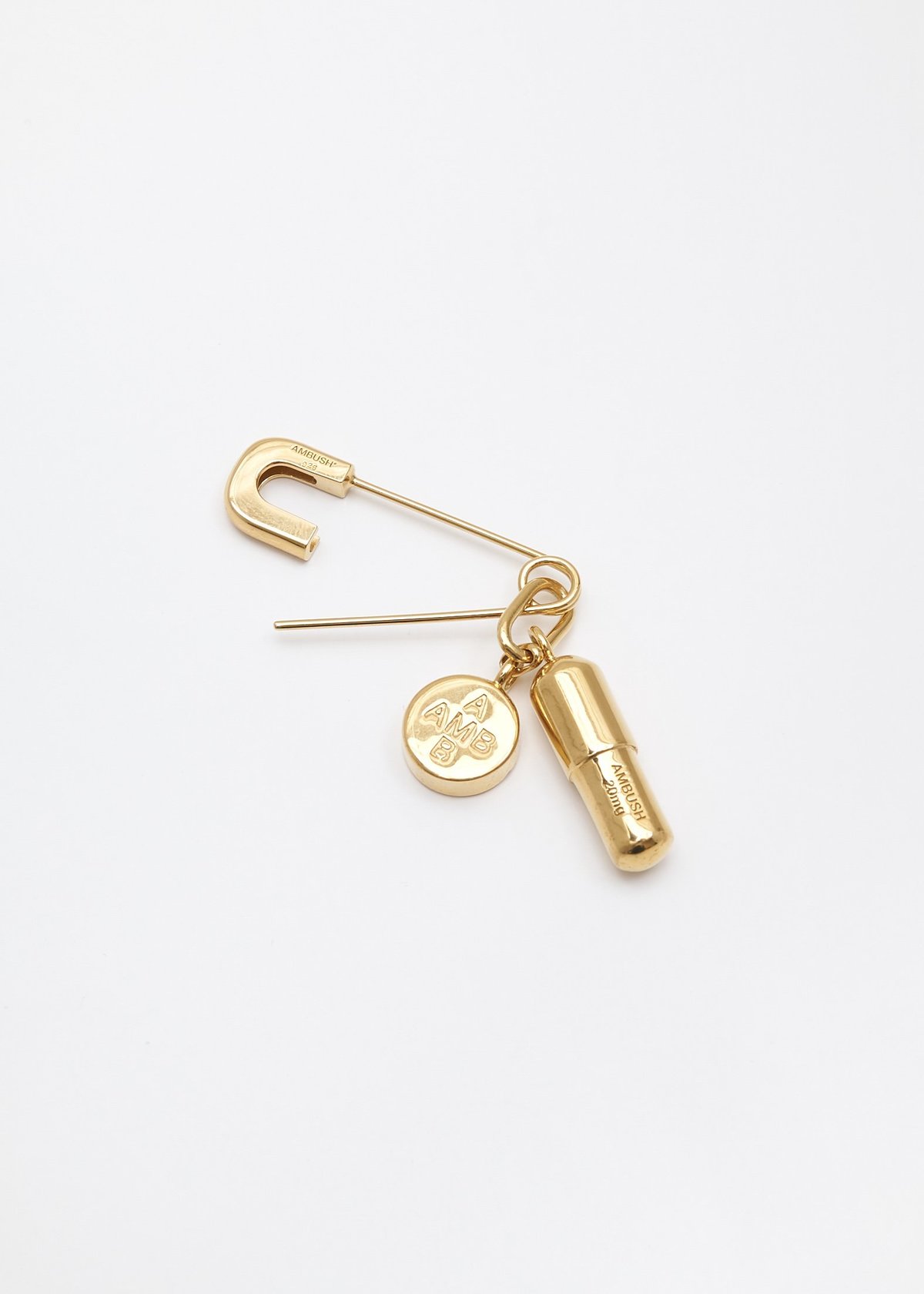 Ambush Pill Charm Earring - Gold | Garmentory