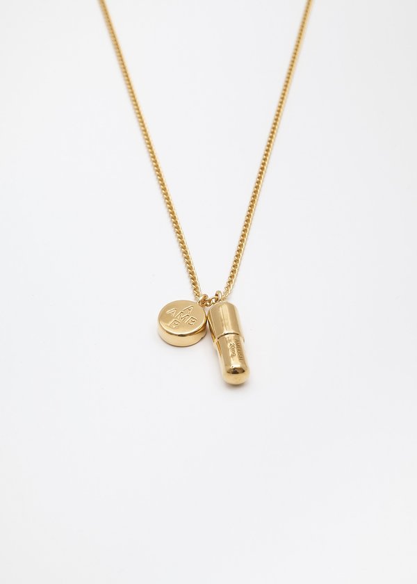 Ambush Pill Charm Necklace - Gold | Garmentory