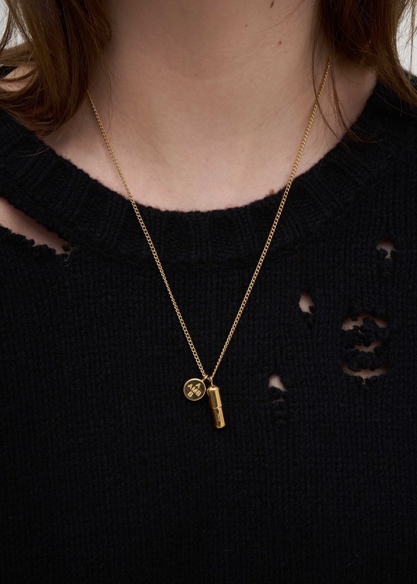 Ambush Pill Charm Necklace - Gold | Garmentory