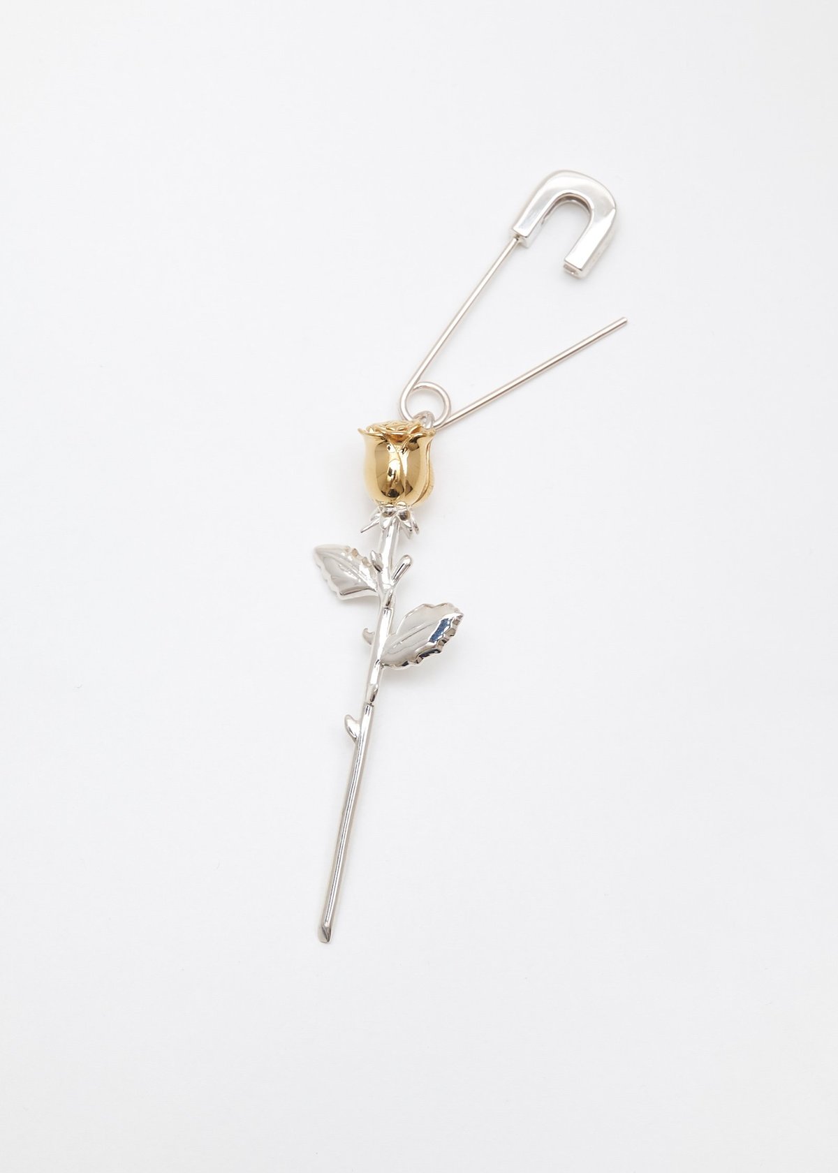 Ambush Rose Charm Earring - Silver | Garmentory