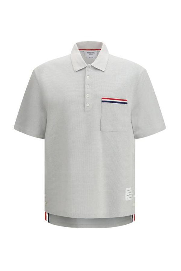 Thom Browne Polo Shirt - Pale Grey