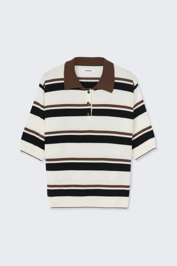 Cordera Organic Cotton Striped Polo