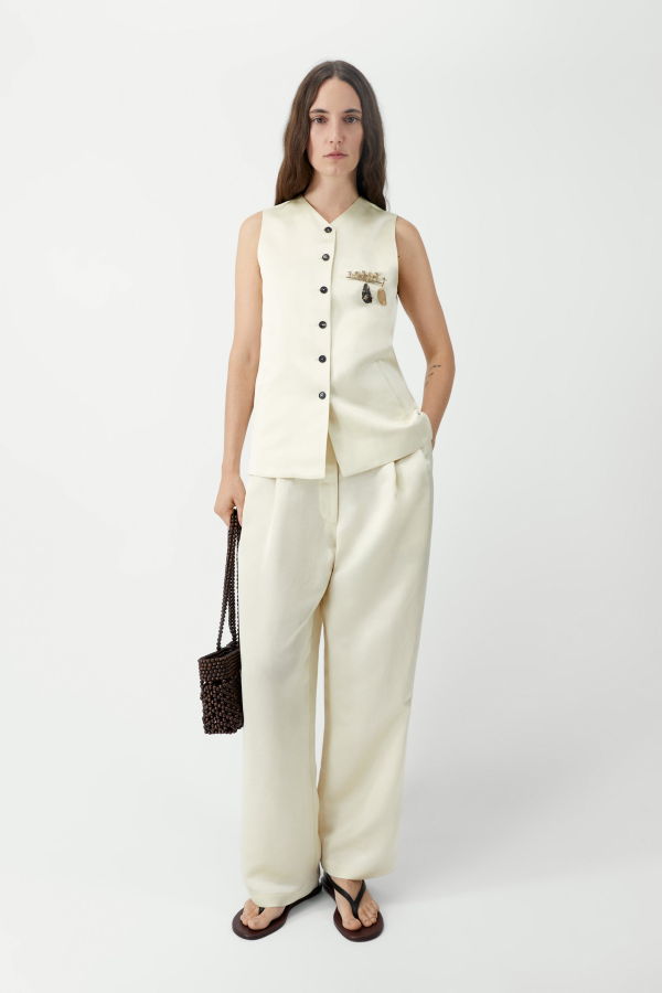 Cordera Satin Tailored Vest