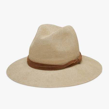 wyeth pia ultra wide brim western fedora straw summer festival hat indigo WYETH Pia Sun Hat - Indigo | Garmentory main image 4