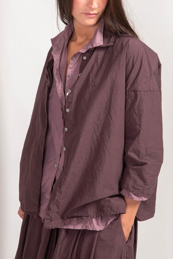 Album di Famiglia Short Collar Shirt TC - Gray