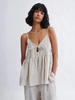 Eliza Faulkner Camille Linen Top with Bow - Thumbnail 1