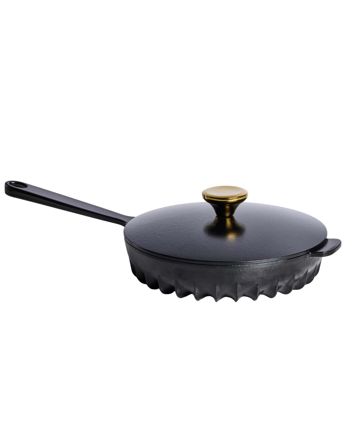 FIREUP Cookware Rapid Heat Enameled Cast Iron Frying Pan with Lid, 10 In. - Caviar Black - Image 1 of 20