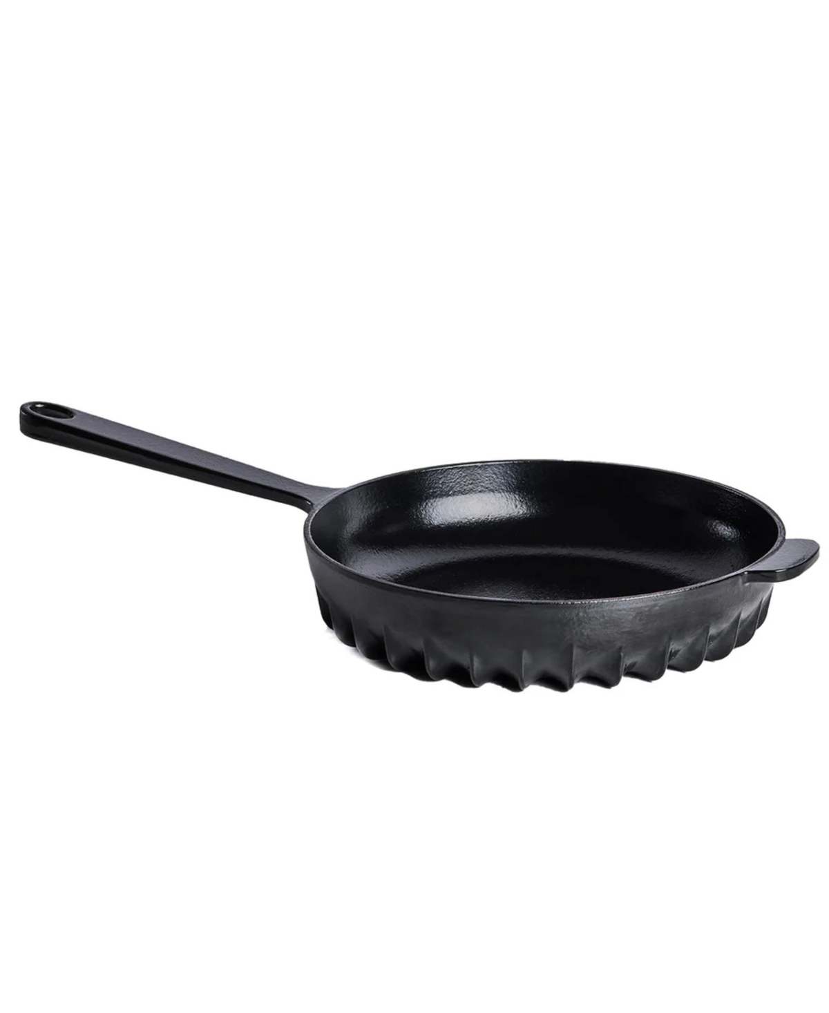 FIREUP Cookware Rapid Heat Enameled Cast Iron Frying Pan with Lid, 10 In. - Caviar Black - Image 2 of 20