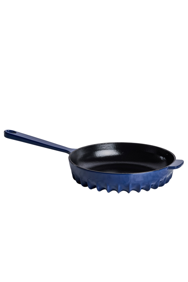 Fireup Cookware Limited Rapid Heat Enameled Cast Iron 10 In. Frying Pan - Oxford Blue