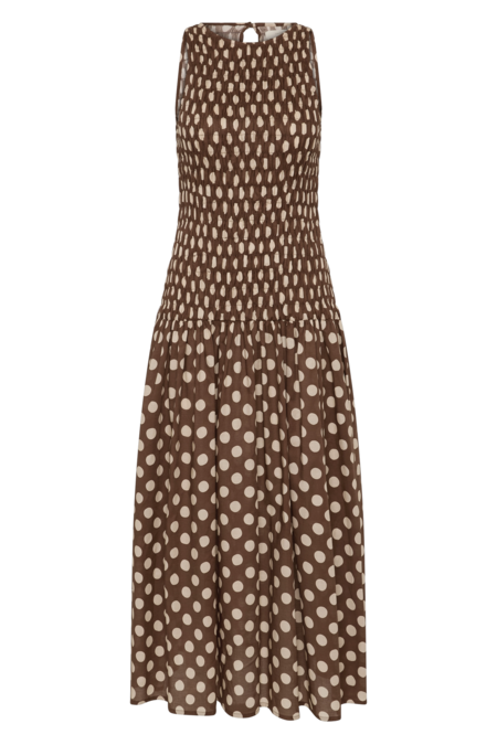 Faithfull The Brand NINA MIDI DRESS - VINTAGE BLOOM PRINT/GREEN | Garmentory