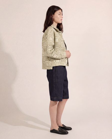 AMOMENTO Taffeta Padded Raglan Short Jumper | Garmentory