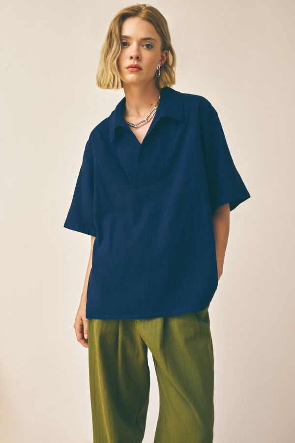 Devlyn Van Loon Lapped Collar Shirt