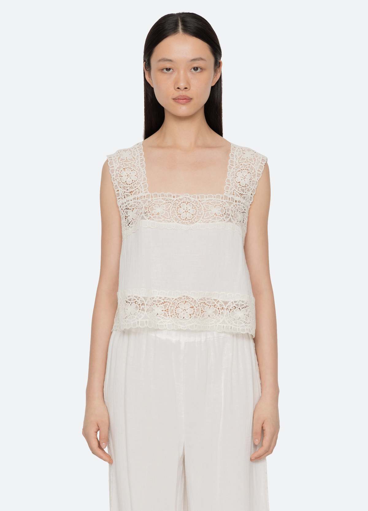 Sea NY Gardener Tank - Cream - Image 2 of 6