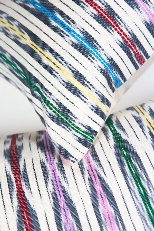 Archive New York Manuela Jaspé Pillow - Grey Rainbow