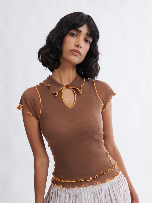 Eliza Faulkner Percy Polo Top