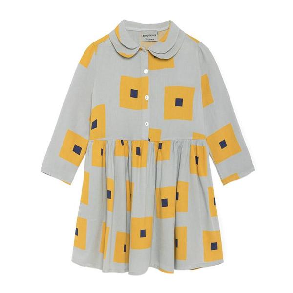 bobo choses princess dress kids Bobo Choses Princess Dress - Grey/Yellow Squares