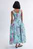Eliza Faulkner Vivienne Maxi Dress - Aqua Floral Taffeta - Thumbnail 4