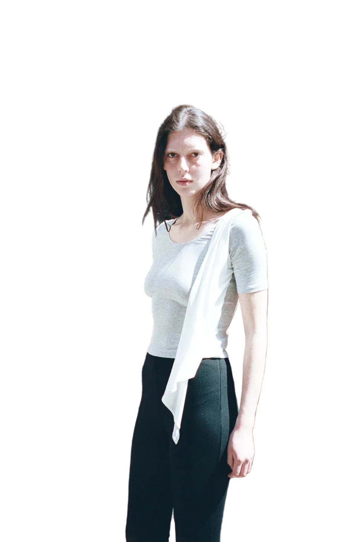 Maryam Nassir Zadeh Lara Sash Top - Allumino/White - Image 2 of 9