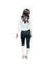 Maryam Nassir Zadeh Lara Sash Top - Allumino/White - Thumbnail 7