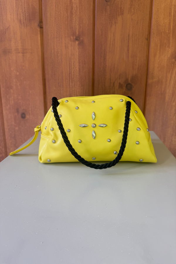 Maryam Nassir Zadeh Sun Purse Flor Stud Handbag