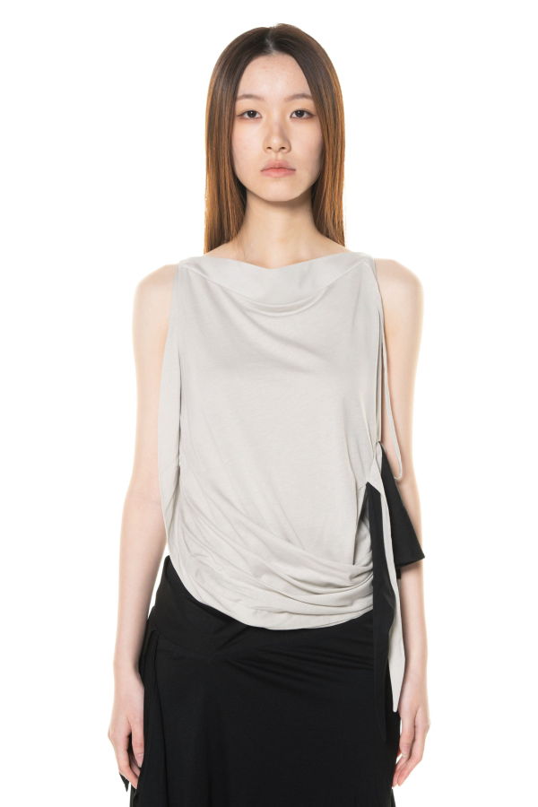 CARO CHIA Fallo Mist Draped Top