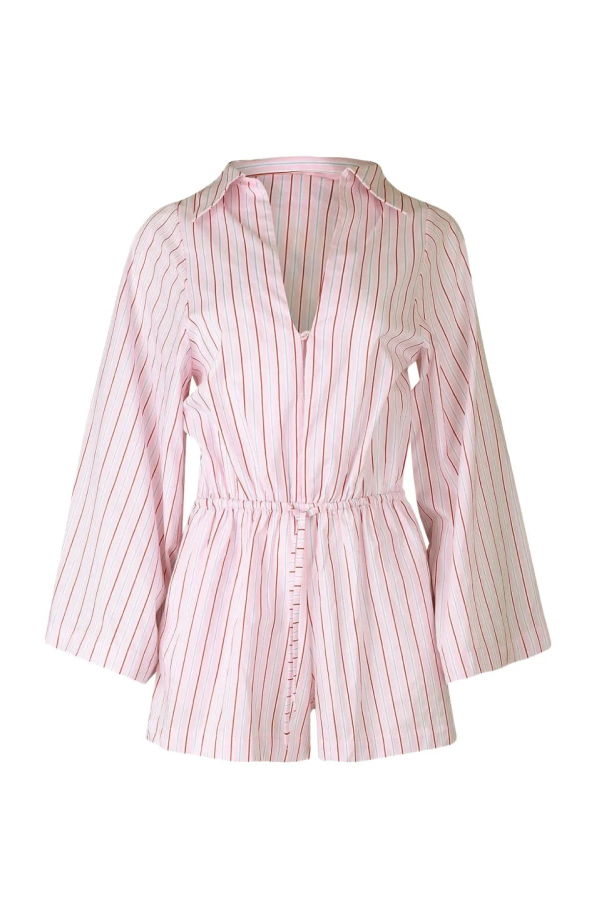 Faithfull The Brand Aksel Playsuit in Fiori Stripe Palazzo Jumpsuit
