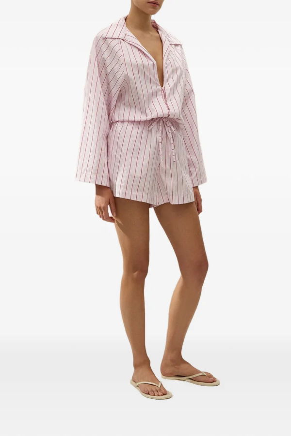 Faithfull The Brand Aksel Playsuit in Fiori Stripe Palazzo Jumpsuit