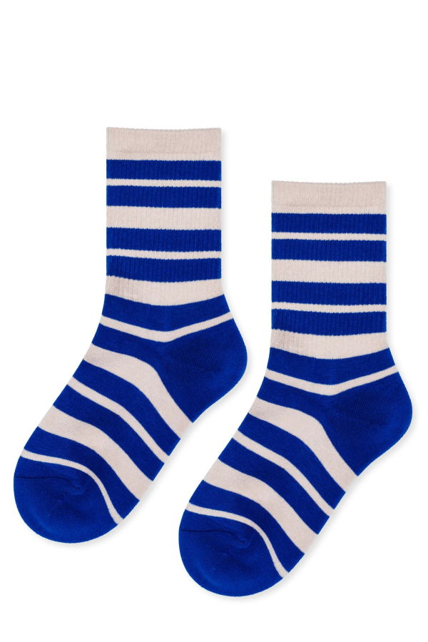 Hansel from Basel Chunky Stripe Sporty Crew Socks