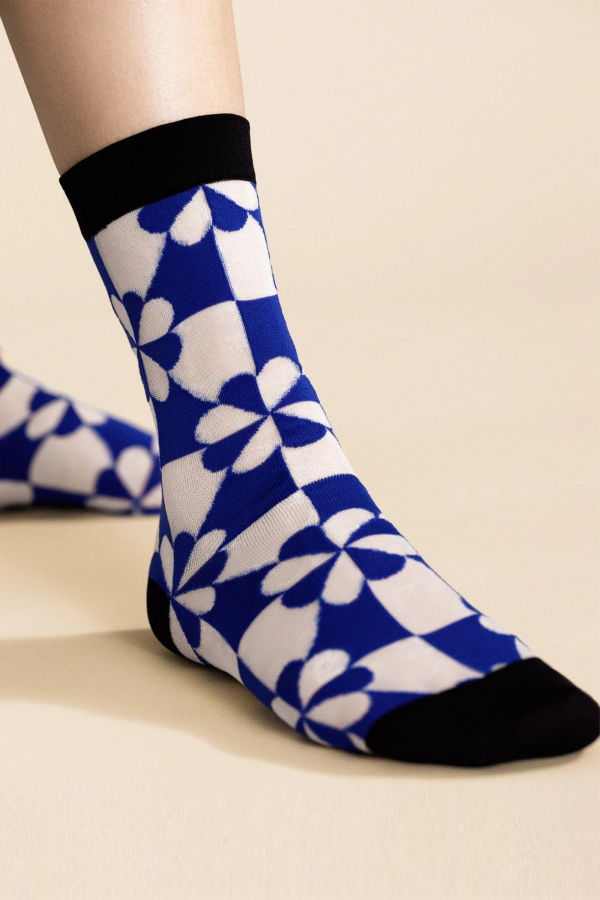 Hansel from Basel Pinwheel Sheer Crew Socks
