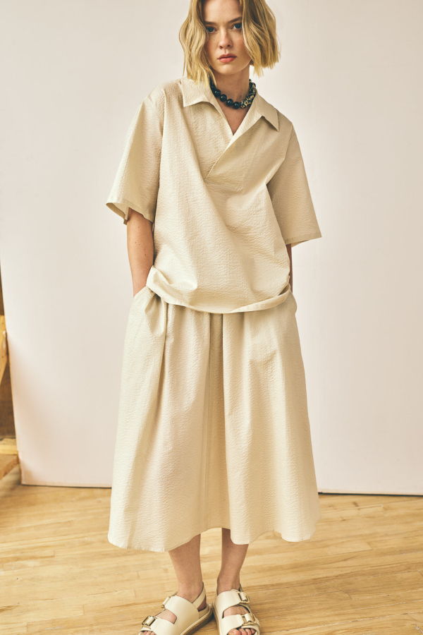 Devlyn Van Loon Flared Midi Skirt