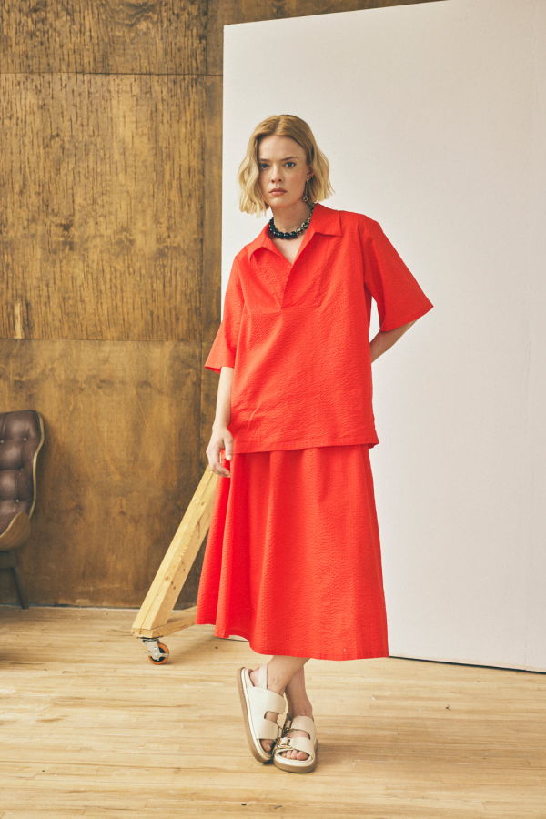 Devlyn Van Loon Flared Midi Skirt