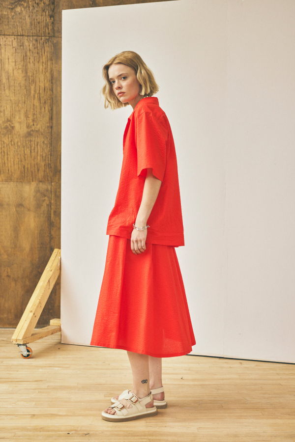 Devlyn Van Loon Flared Midi Skirt