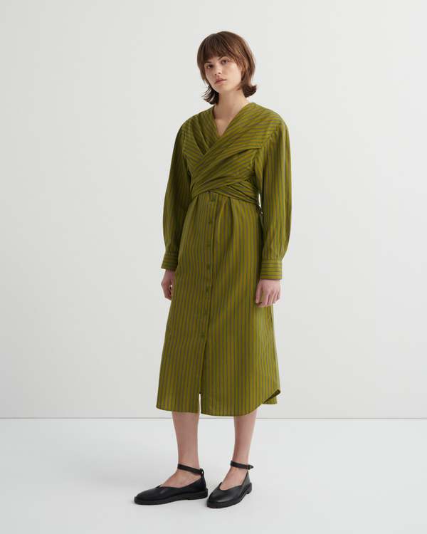 Kowtow Twist Dress - Artisan Stripe