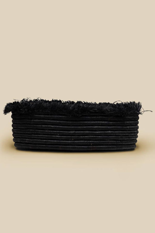 Indego Africa Raffia Fringe Bowl