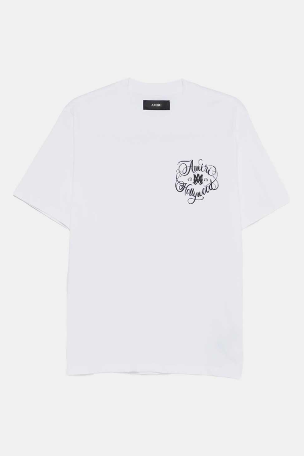 Amiri Hollywood Tee - White
