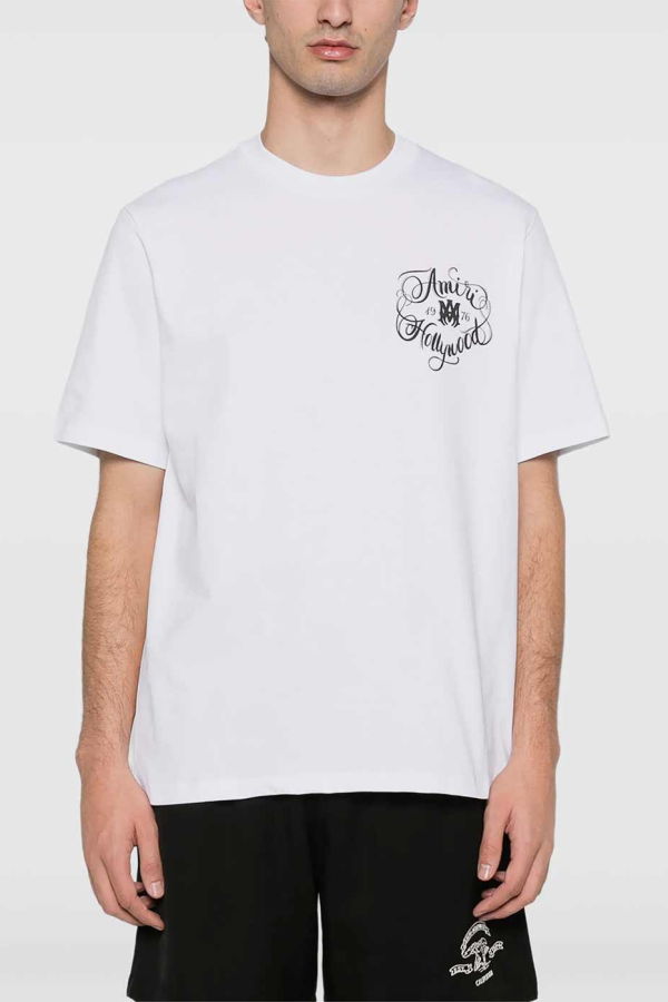 Amiri Hollywood Tee - White